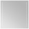 vidaXL LED F&uuml;rdőszoba T&uuml;k&ouml;r t&uuml;k&ouml;rrel &Aacute;tl&aacute;tsz&oacute; 50 x 50 cm edzett &uuml;veg