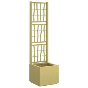 vidaXL Kert&eacute;sz cser&eacute;p r&aacute;csos v&aacute;ltozattal Z&ouml;ld 36 x 36 x 140 cm PP