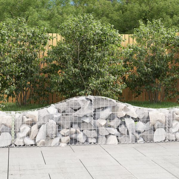 vidaXL 30 db &iacute;ves horganyzott vas gabion kos&aacute;r 200x30x40/60 cm