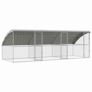 vidaXL Csirkeketrec 3 db Ez&uuml;st 600 x 200 x 200 cm Horganyzott Ac&eacute;l