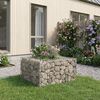 vidaXL Gabion emelt &aacute;gy Ez&uuml;st 80 x 80 x 40 cm Horganyzott ac&eacute;l