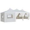 vidaXL Pavilonponyva Feh&eacute;r 448 x 320 cm Poli&eacute;szter