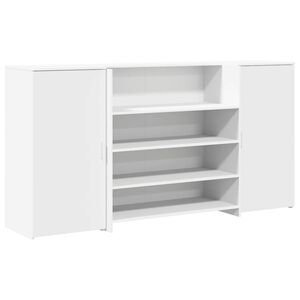 vidaXL feh&eacute;r, r&eacute;tegelt fa recepci&oacute;s asztal 200 x 50 x 103,5 cm