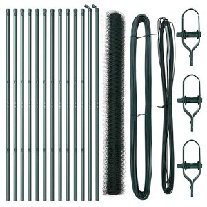 vidaXL Hatsz&ouml;gletű ker&iacute;t&eacute;s talajr&ouml;gz&iacute;tő 25 x 1,5 m PVC-bevonatos ac&eacute;l
