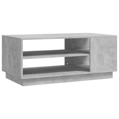 vidaXL betonszürke forgácslap dohányzóasztal 102 x 55 x 43 cm