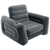 Intex sötétszürke kihúzható fotel 117 x 224 x 66 cm