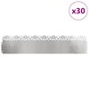 vidaXL Gyepszeg&eacute;lyek 30 pcs Ez&uuml;st 103 x 0,05 x 22 cm Rozsdamentes ac&eacute;l