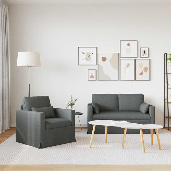 vidaXL Kanap&eacute; 2 pcs S&ouml;t&eacute;tsz&uuml;rke