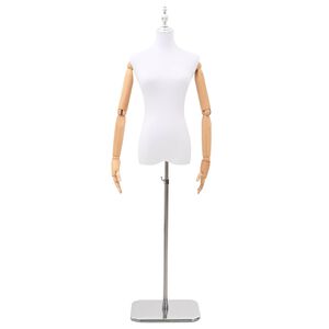 vidaXL &Aacute;ll&iacute;that&oacute; 165-213 cm-es Man&ouml;ken Talppal Női PP Feh&eacute;r