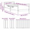 vidaXL &Aacute;gykeret matracmal fejt&aacute;ml&aacute;val Barna 80 x 200 cm T&ouml;m&ouml;r fenyőfa