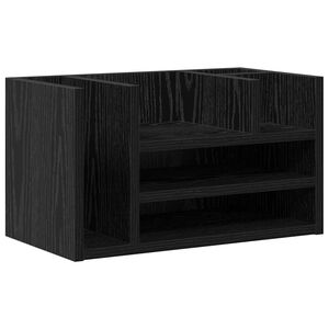 vidaXL &Iacute;r&oacute;asztali rendező &Ouml;reg fa 44,5 x 24 x 25 cm Szerelt Fa
