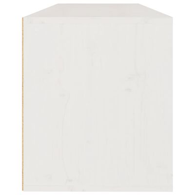 vidaXL fehér tömör fenyőfa faliszekrény 100 x 30 x 35 cm