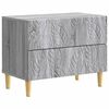vidaXL &Eacute;jjeli asztal Sz&uuml;rke Sonoma 62 x 34,5 x 48 cm Szerelt Fa