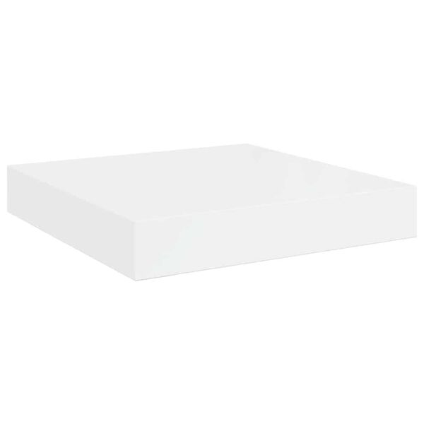 vidaXL magasf&eacute;nyű feh&eacute;r MDF lebegő fali polc 23 x 23,5 x 3,8 cm