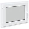 vidaXL Pinceablak RISOR 80 x 70 cm PVC &eacute;s &Uuml;veg Feh&eacute;r