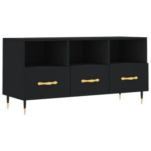 vidaXL fekete szerelt fa TV-szekr&eacute;ny 102 x 36 x 50 cm