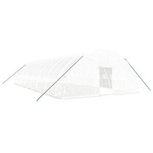 vidaXL feh&eacute;r ac&eacute;lv&aacute;zas melegh&aacute;z 84 m&sup2; 14x6x2,85 m