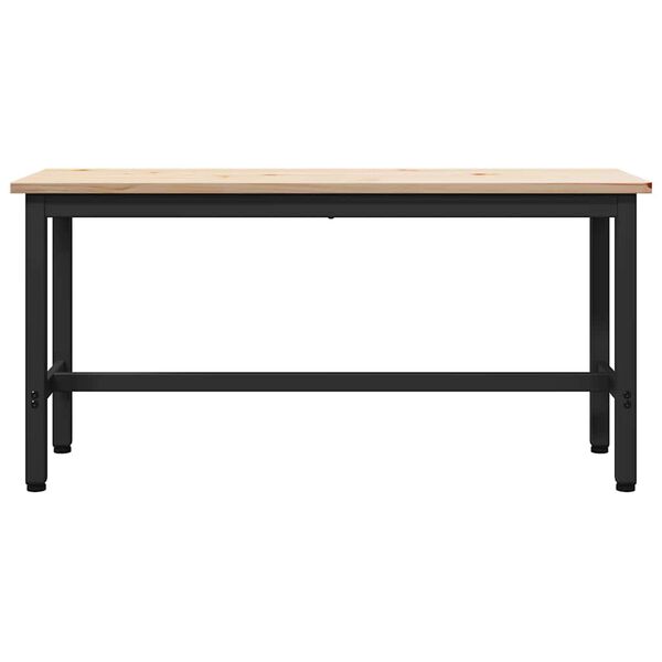 vidaXL &Eacute;tkező pad Term&eacute;szetes 100 x 32,5 x 49 cm T&ouml;m&ouml;r fenyőfa