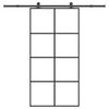 vidaXL ESG &uuml;veg-alum&iacute;nium tol&oacute;ajt&oacute; f&eacute;mszerelv&eacute;ny-szettel 102,5x205 cm
