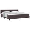 vidaXL Boxrug&oacute;s &aacute;gy fejt&aacute;ml&aacute;val S&ouml;t&eacute;t Barna 200 x 200 cm sz&ouml;vet