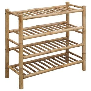vidaXL Cipőtart&oacute; 68 x 28 x 63 cm Bambusz Term&eacute;szetes
