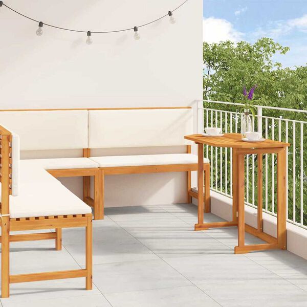 vidaXL Kert Pad Készlet 4 pcs Barna tömör akácfa