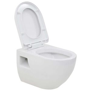 vidaXL feh&eacute;r ker&aacute;mia fali WC cs&eacute;sze