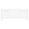 vidaXL feh&eacute;r MDF radi&aacute;torburkolat 205 cm