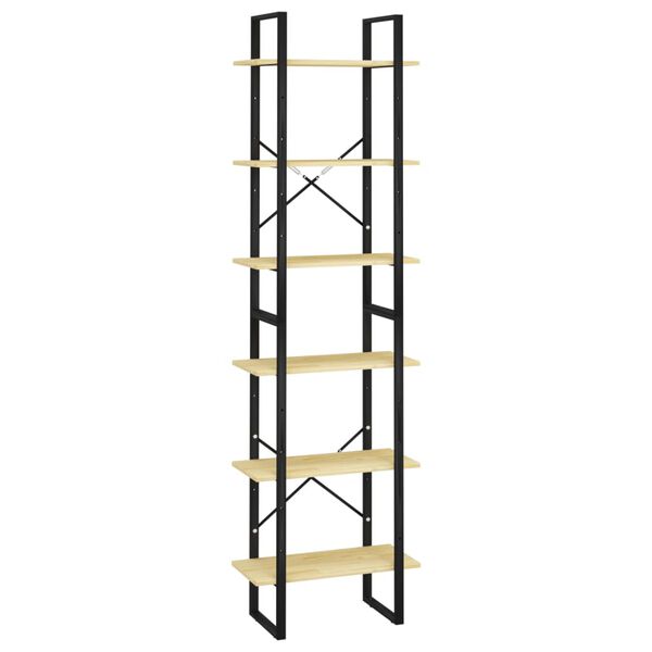 vidaXL tömör fenyőfa tárolópolc 60 x 30 x 210 cm