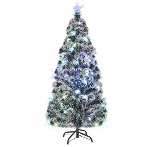 vidaXL sz&aacute;loptik&aacute;s megvil&aacute;g&iacute;tott kar&aacute;csonyfa &aacute;llv&aacute;nnyal &eacute;s LED-es 210 cm