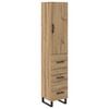 vidaXL Magasfi&uacute; Artisan t&ouml;lgy 34,5 x 34 x 180 cm Szerelt Fa