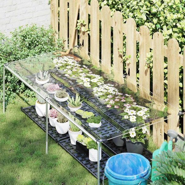 vidaXL Ponyva f&eacute;mf&uuml;lekkel &Aacute;tl&aacute;tsz&oacute; 1 x 2 m Polietil&eacute;n