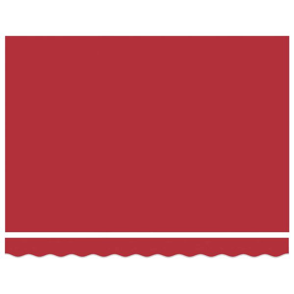 vidaXL Beh&uacute;zhat&oacute; napellenző Piros 300 x 250 cm Sz&ouml;vet &eacute;s F&eacute;m