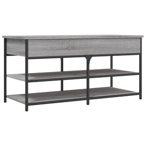 vidaXL sz&uuml;rke sonoma sz&iacute;nű szerelt fa cipőpolc 100 x 42,5 x 50 cm