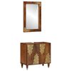 vidaXL F&uuml;rdőszobai Szekr&eacute;ny Szett 2 db M&eacute;z barna 62 x 33 x 58 cm