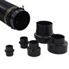 vidaXL fekete porgyűjtő adapterkészlet 1100 W