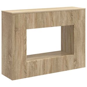 vidaXL Konzolasztal Cs&iacute;kos Sonoma t&ouml;lgy 101 x 29 x 74 cm M&eacute;rn&ouml;ki fa