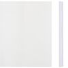 vidaXL 4 db fehér PVC kerti árnyékoló kerítés 35 x 0,19 m