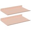 vidaXL Lebegő polc 2 db R&oacute;zsasz&iacute;n 30 x 18 x 2,5 cm Ac&eacute;l
