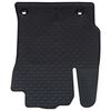vidaXL Aut&oacute;szőnyeg 4 pcs Fekete Gumi