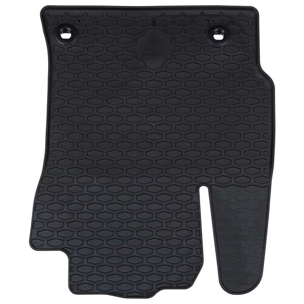 vidaXL Aut&oacute;szőnyeg 4 pcs Fekete Gumi