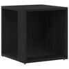vidaXL Sarokpolcok 33 x 33 x 34,5 cm Szerelt Fa Fekete t&ouml;lgy