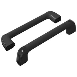 vidaXL Foganty&uacute; Egysz&iacute;nű 2 db Fekete 380 x 34 x 85 mm Alum&iacute;nium &eacute;s PP