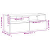 vidaXL sz&uuml;rke sonoma sz&iacute;nű szerelt fa fali TV-szekr&eacute;ny 80 x 30 x 30 cm