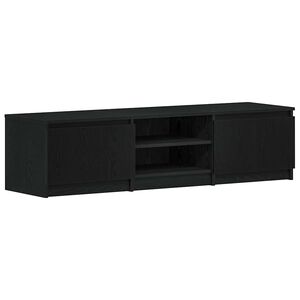 vidaXL fekete t&ouml;lgyfa TV-szekr&eacute;ny 140 x 40 x 36 cm