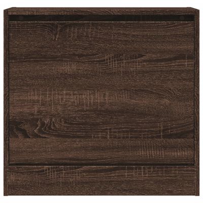vidaXL barna tölgyszínű szerelt fa cipőszekrény 60 x 21 x 57 cm