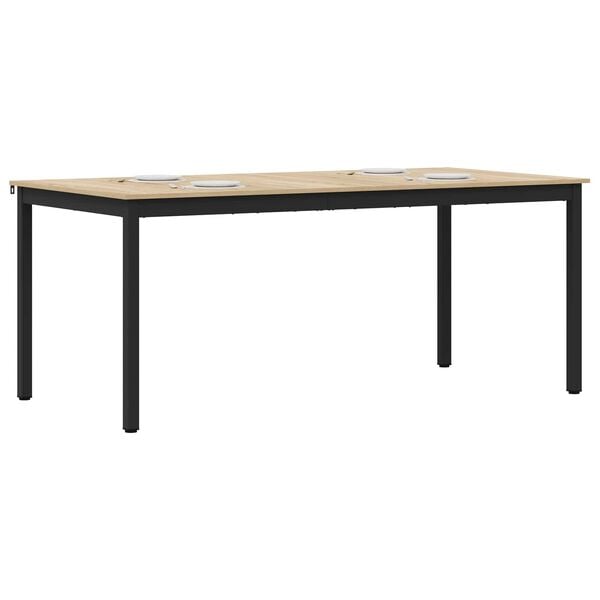 vidaXL &Eacute;tkezőasztalok 2 pcs 180 x 90 x 75 cm Faanyag