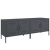 vidaXL 2 db antracitsz&uuml;rke ac&eacute;l TV-szekr&eacute;ny 68 x 39 x 50,5 cm