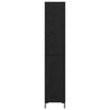 vidaXL Magasfi&uacute; Fekete t&ouml;lgy 34,5 x 34 x 180 cm Faanyag