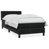 vidaXL fekete b&aacute;rsony rug&oacute;s &aacute;gy matraccal 100x220 cm